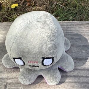 Charming Gray Plush Octopus for Kids